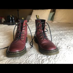 Dr. Martens lace up cherry red